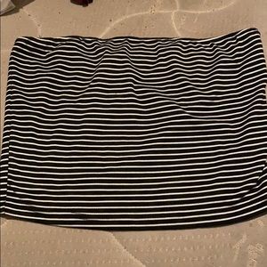 Striped cropped tube top